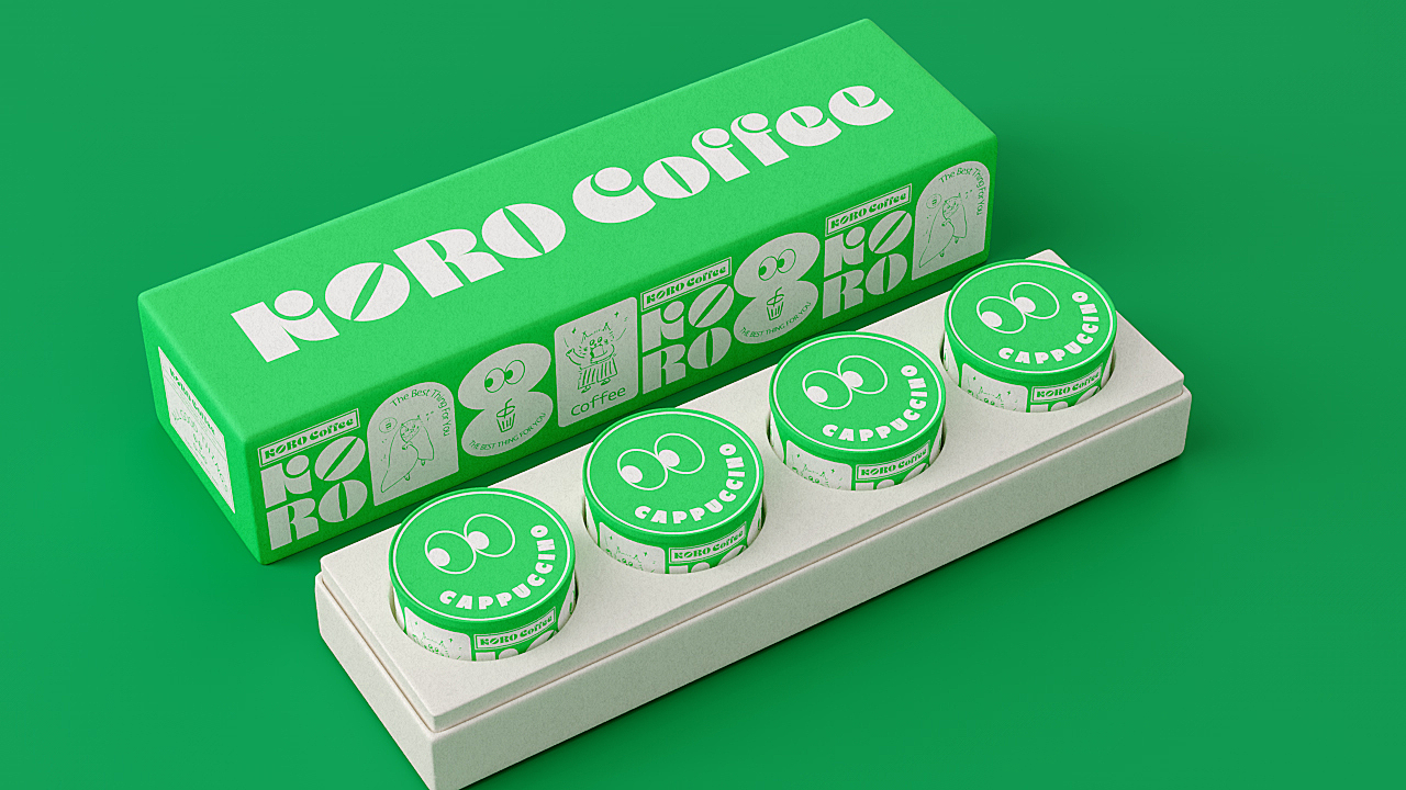 《KORO COFFEE》咖啡品牌设计——捉到一只“咖”