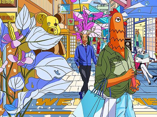 异世界城市-插画练习