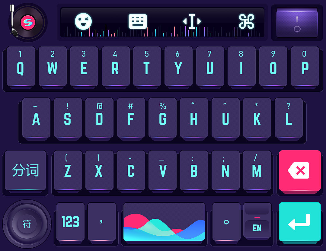 MUSIC GENOME —— 搜狗输入法皮肤设计