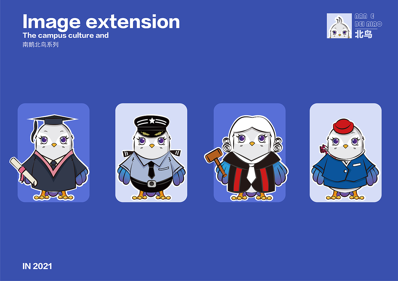南鹅北鸟校园文创IP形象设计（图ZMjY0ODE3NDg0） - IP形象 - 站酷设计师招财进宝小白护院原创素材 - 站酷ZCOOL
