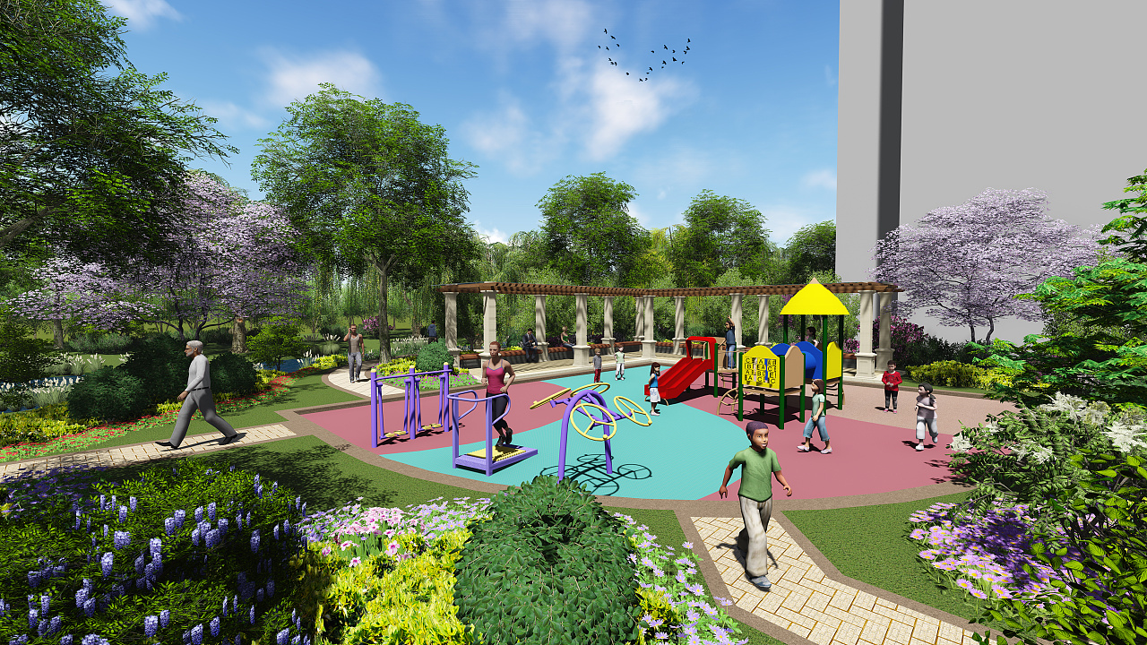 园林景观设计top4塘桥项目四张家港市塘桥镇何桥小区五期景观设计方案