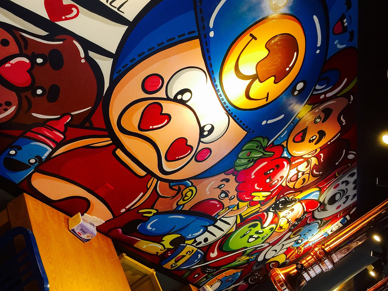 烤肉店墙绘…（图ZNTEyOTg0ODg=） - 新锐潮流插画 - 站酷设计师痞子JACK原创素材 - 站酷ZCOOL