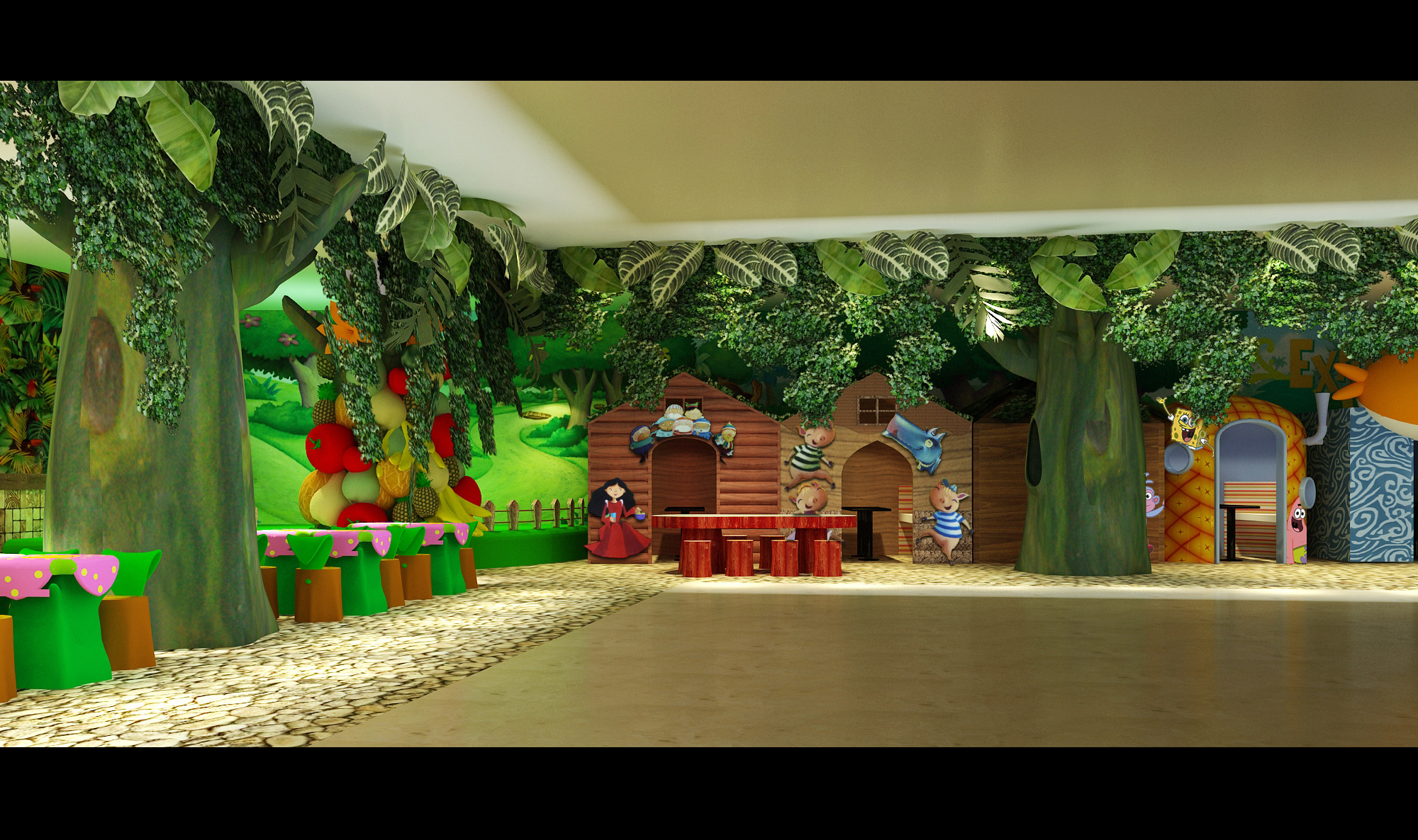 热带雨林风格主题餐厅设计