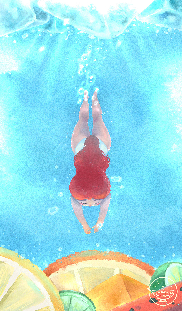 《夏日定格》系列插画（图ZMTcwMjk2NjA0） - 艺术插画 - 站酷设计师Mino张大咪原创素材 - 站酷ZCOOL