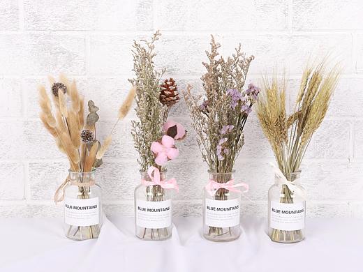 ins网红拍照摆件玻璃瓶干花  道具 北欧风 麦穗干花  