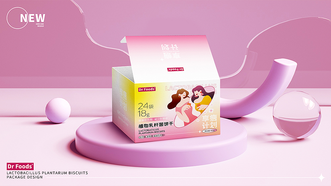 DR FOODS植物乳杆菌饼干——NEW ONE DESIGN（图ZMjg0MzM0NzM2） - 包装 - 站酷设计师新一设计李大人原创素材 - 站酷ZCOOL
