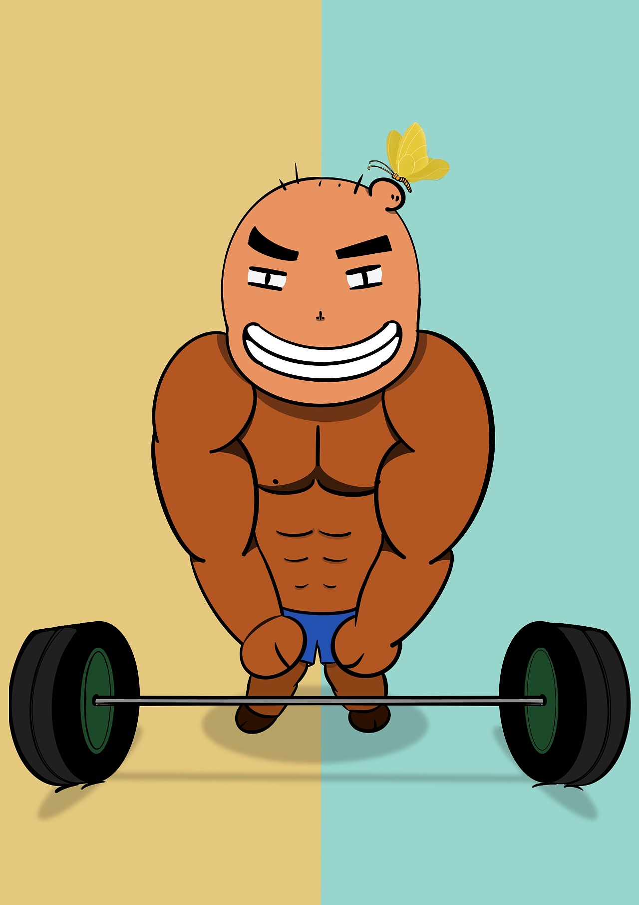 举重|插画|儿童插画|隐藏人 - 原创作品 - 站酷 (zcool)