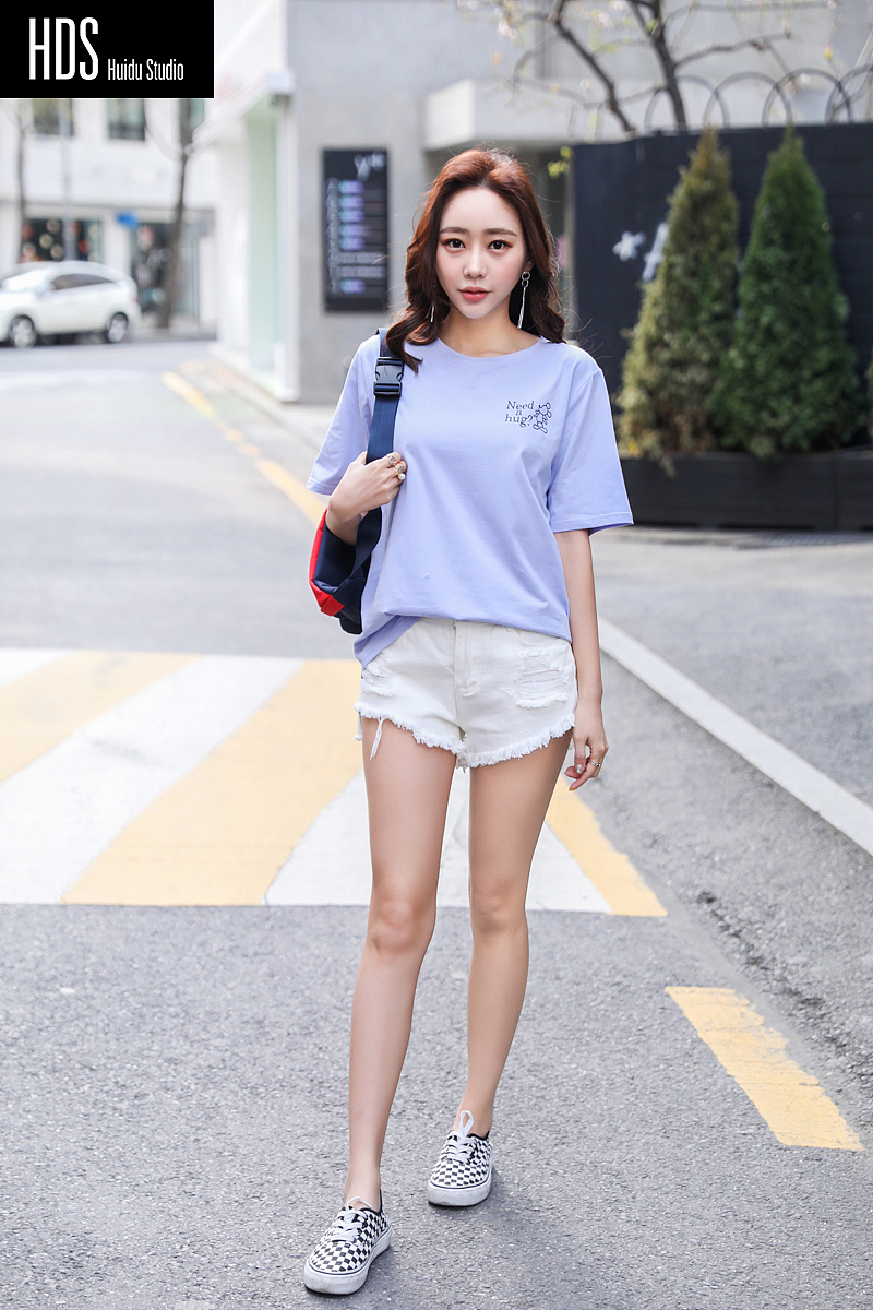 韩国模特韩风女装韩国街景拍摄