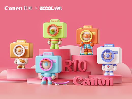 Canon佳能 x 站酷「青春专微」IP形象设计（个人主页-ZNjA3NjY0NTI=） - IP形象 - 站酷设计师草办三石原创素材 - 站酷ZCOOL