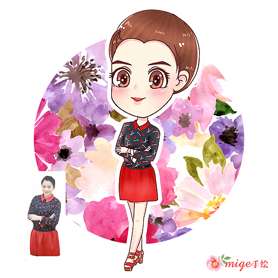 日系Q版手绘定制（图ZMTA0MDMxNTc2） - 艺术插画 - 站酷设计师mige原创素材 - 站酷ZCOOL