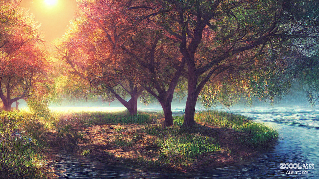 #AI创作实验室#风景（图ZMzE5NTQzMjYw） - AI作品 - 站酷设计师工夫茶2333原创素材 - 站酷ZCOOL