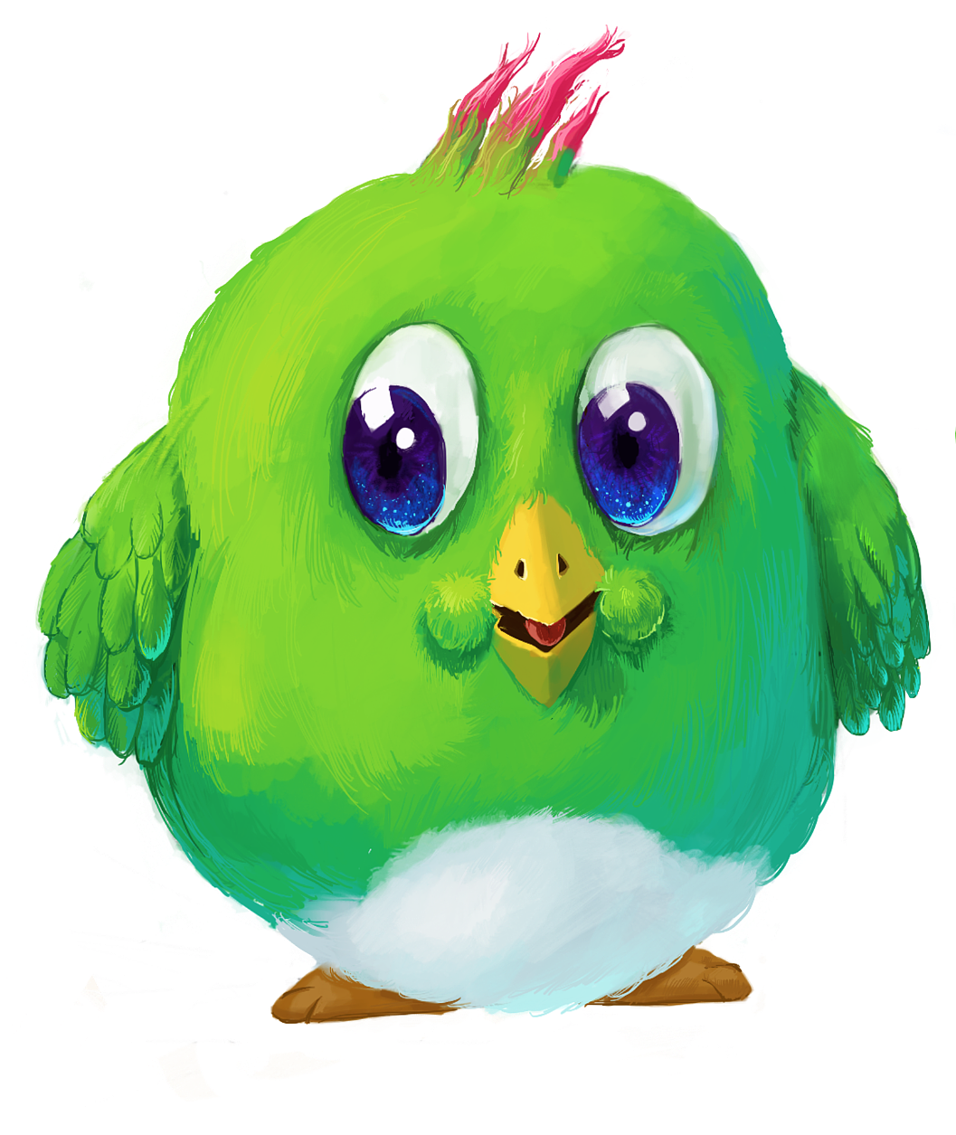 IPAD小绿鸡绘制教程