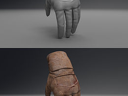 sp渲染次时代手套和衣服