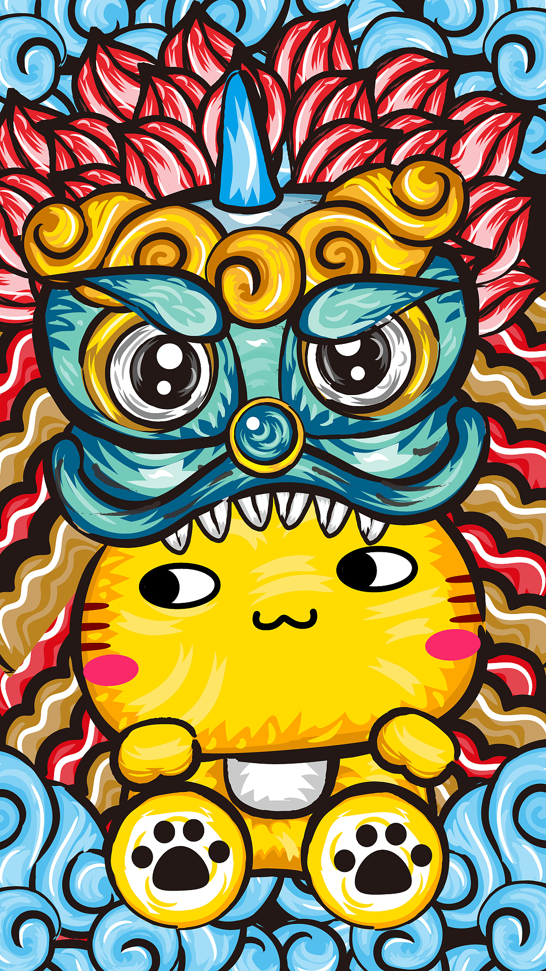 国潮哈咪猫|插画|商业插画|碳碳_原创作品-站酷zcool