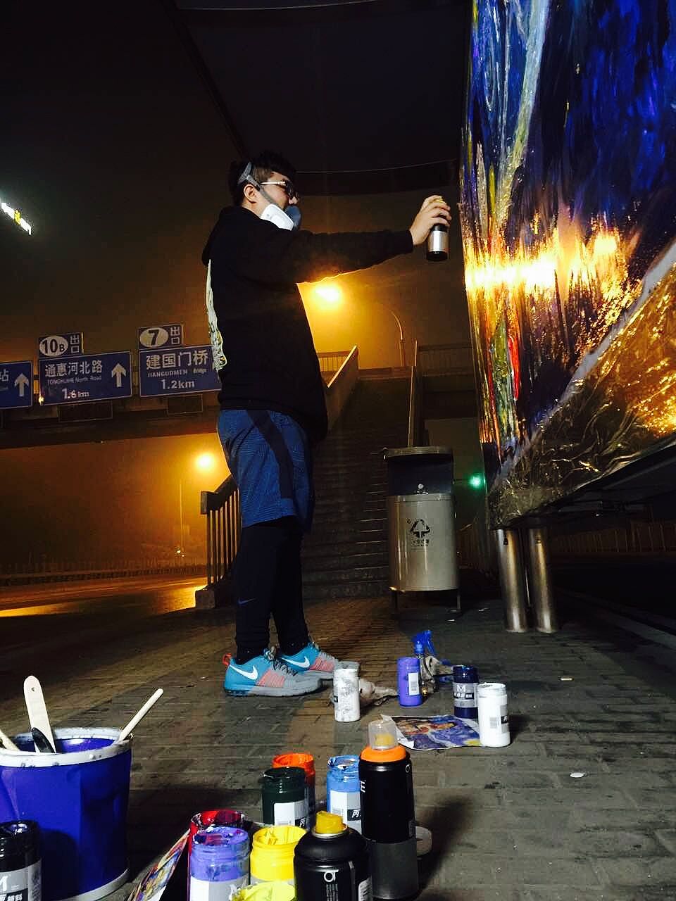 愿雾霾离我们远去——银河soho雾霾下的星空（图ZNjQ0NjQ2MTI=） - 新锐潮流插画 - 站酷设计师李琨原创素材 - 站酷ZCOOL