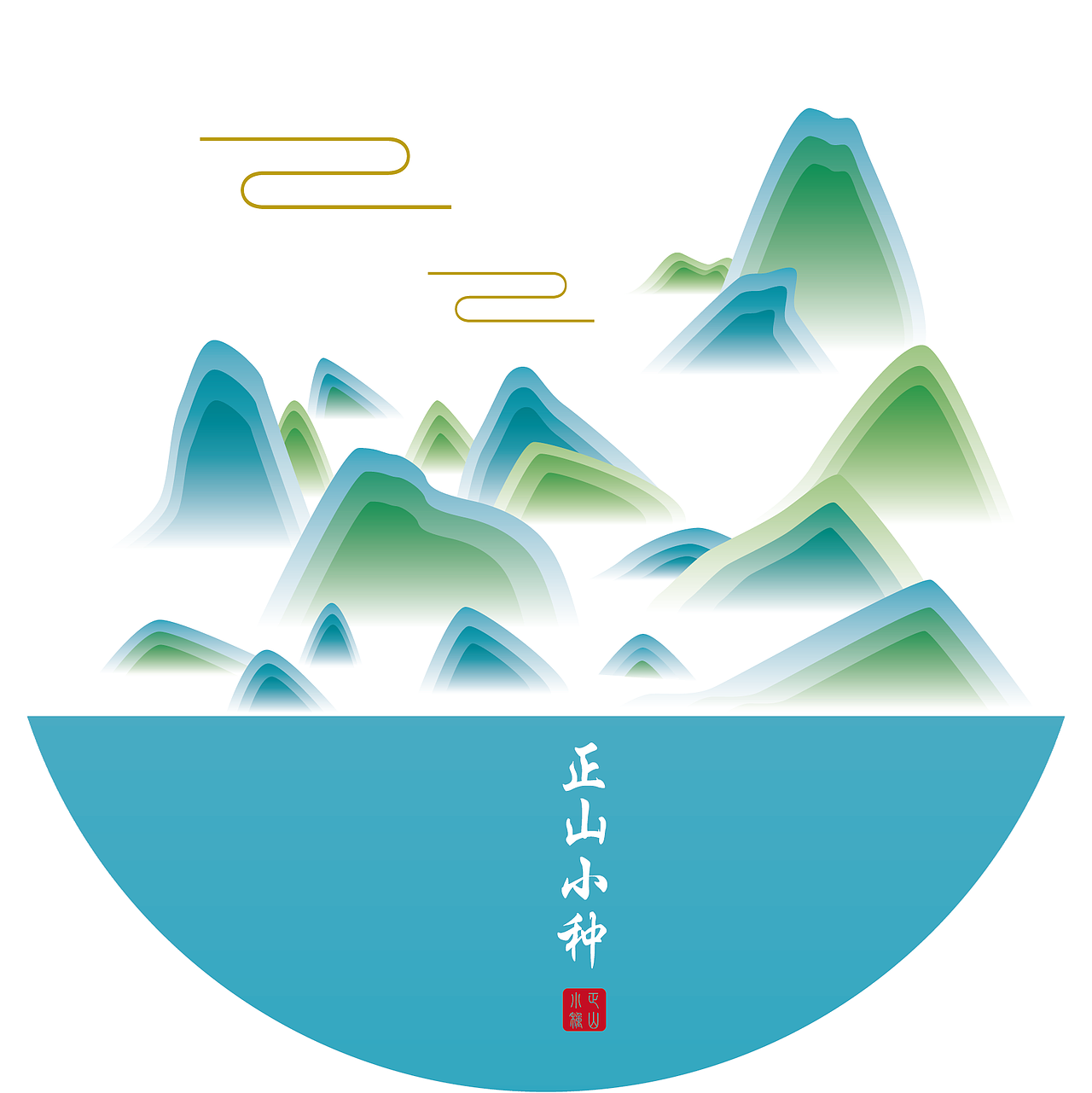 千里江山图插画