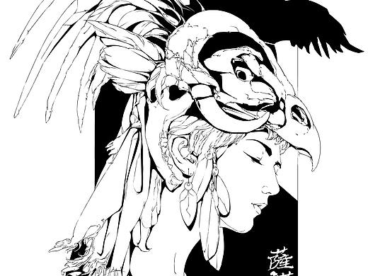  《萨满主题系列插画》