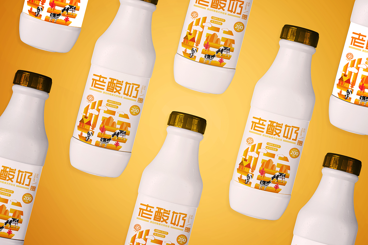 福仁源酸奶LOGO/包装