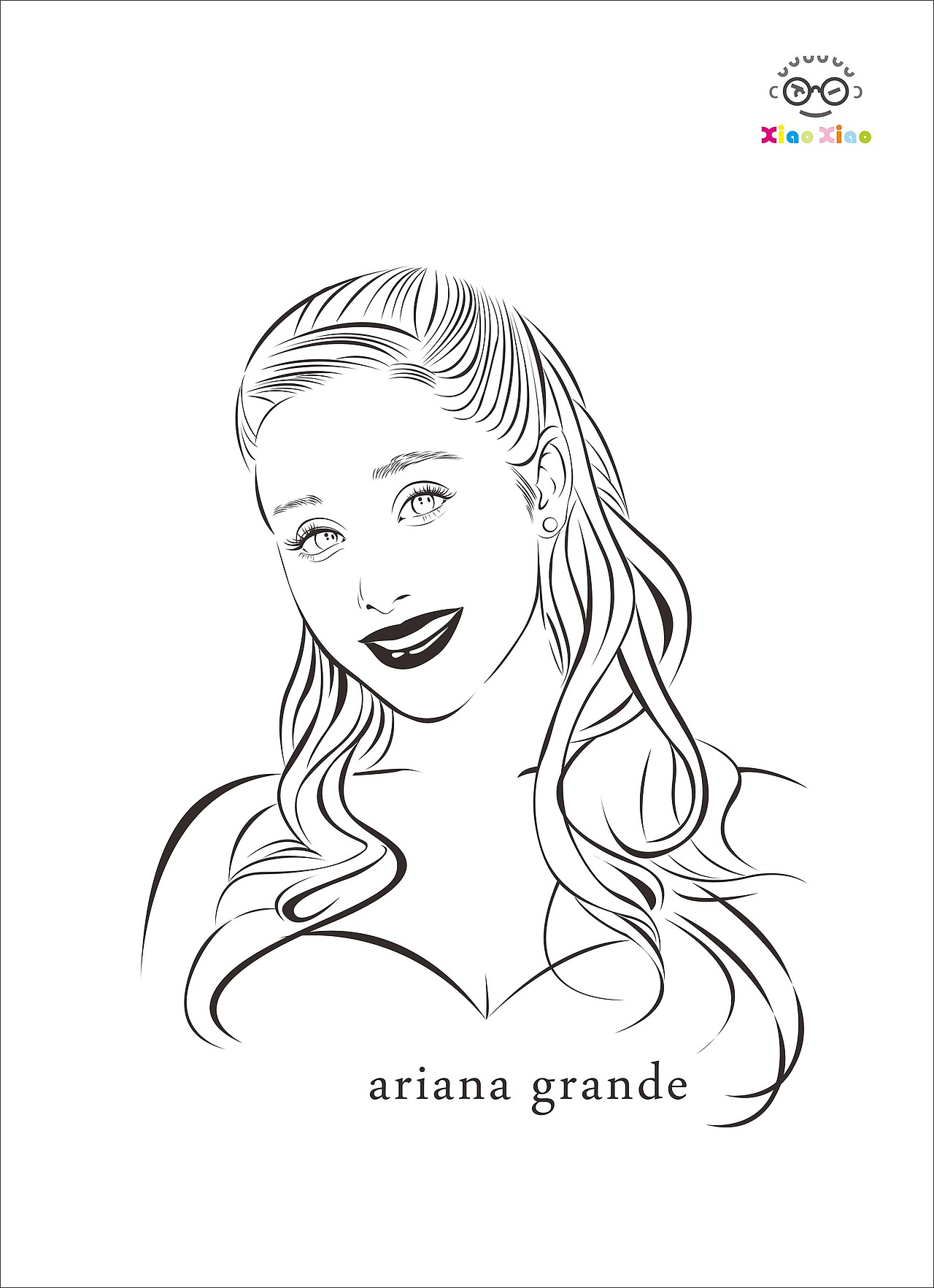 明星线条艺术画