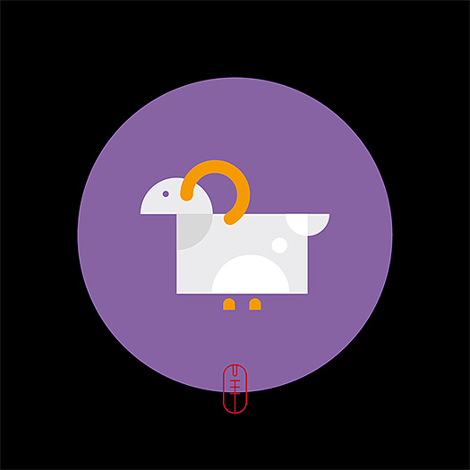 一组十二生肖图形设计