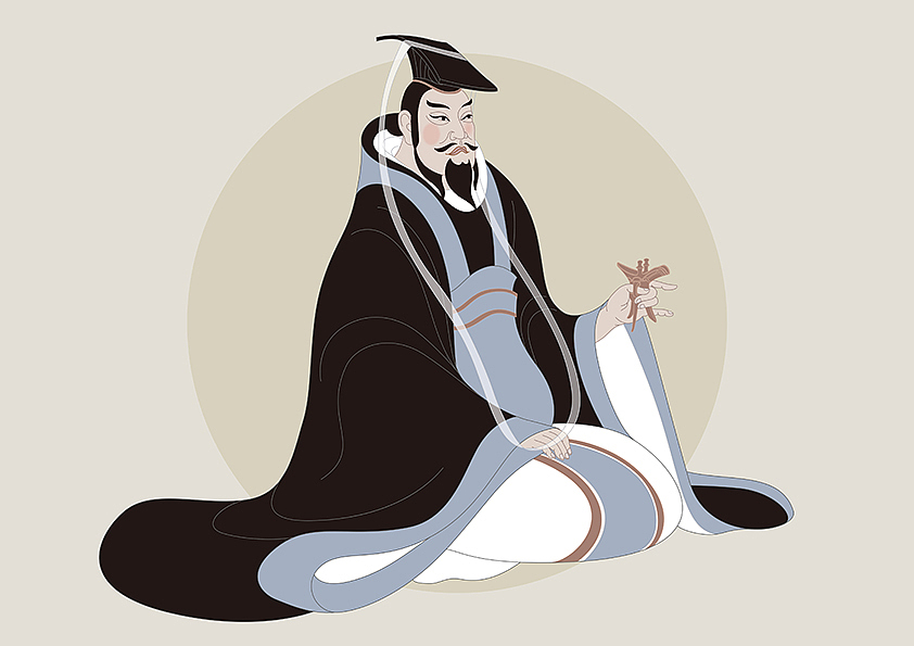 《鸣蝉--襄阳六贤系列高端米包装》国风插画系列包装（图ZMTM5NDMyMjI0） - 包装 - 站酷设计师万鱼鱼原创素材 - 站酷ZCOOL