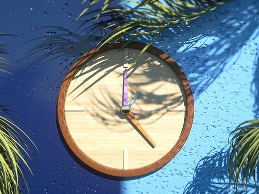 小白C4D闹钟场景临摹练习