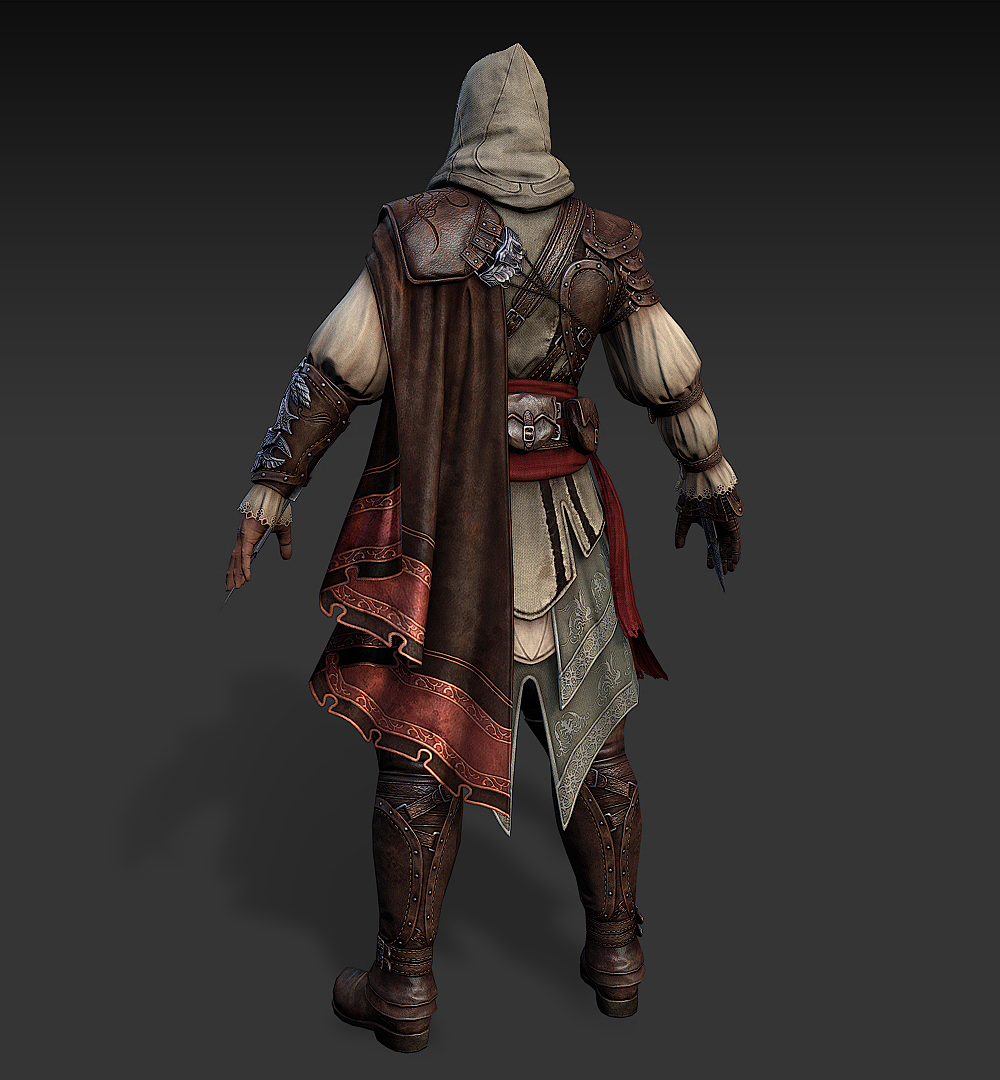 刺客信条-3d角色建模作品|三维|人物/生物|ga游戏教育 - 原创作品