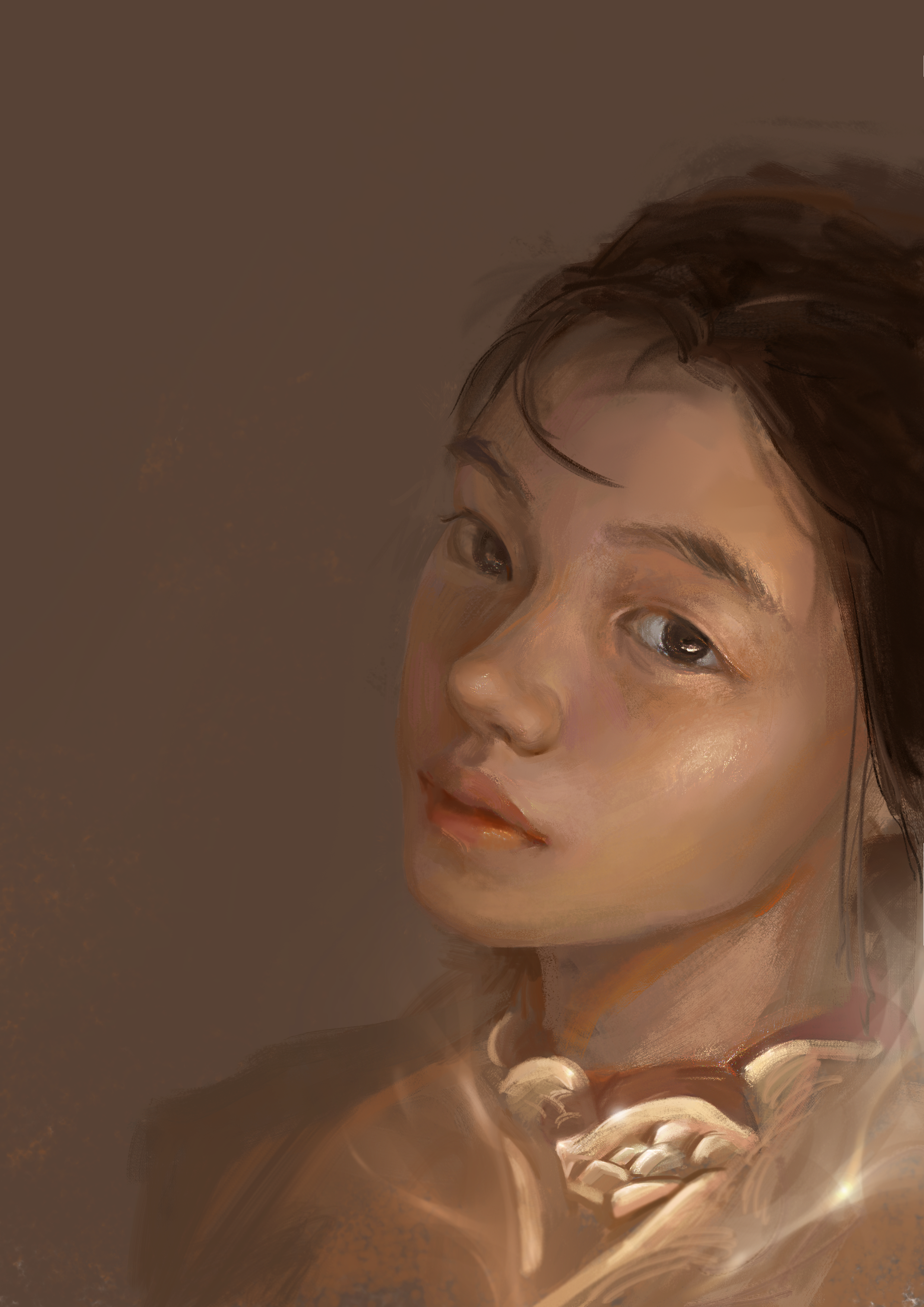 板绘厚涂写实风格作品