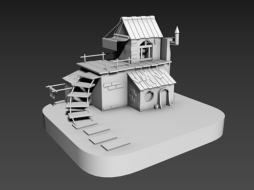 3Dmax I 房子建模（個人主頁-ZNjU2MzgxNTI=） - 場景 - 站酷設(shè)計師Z055326129原創(chuàng)素材 - 站酷ZCOOL