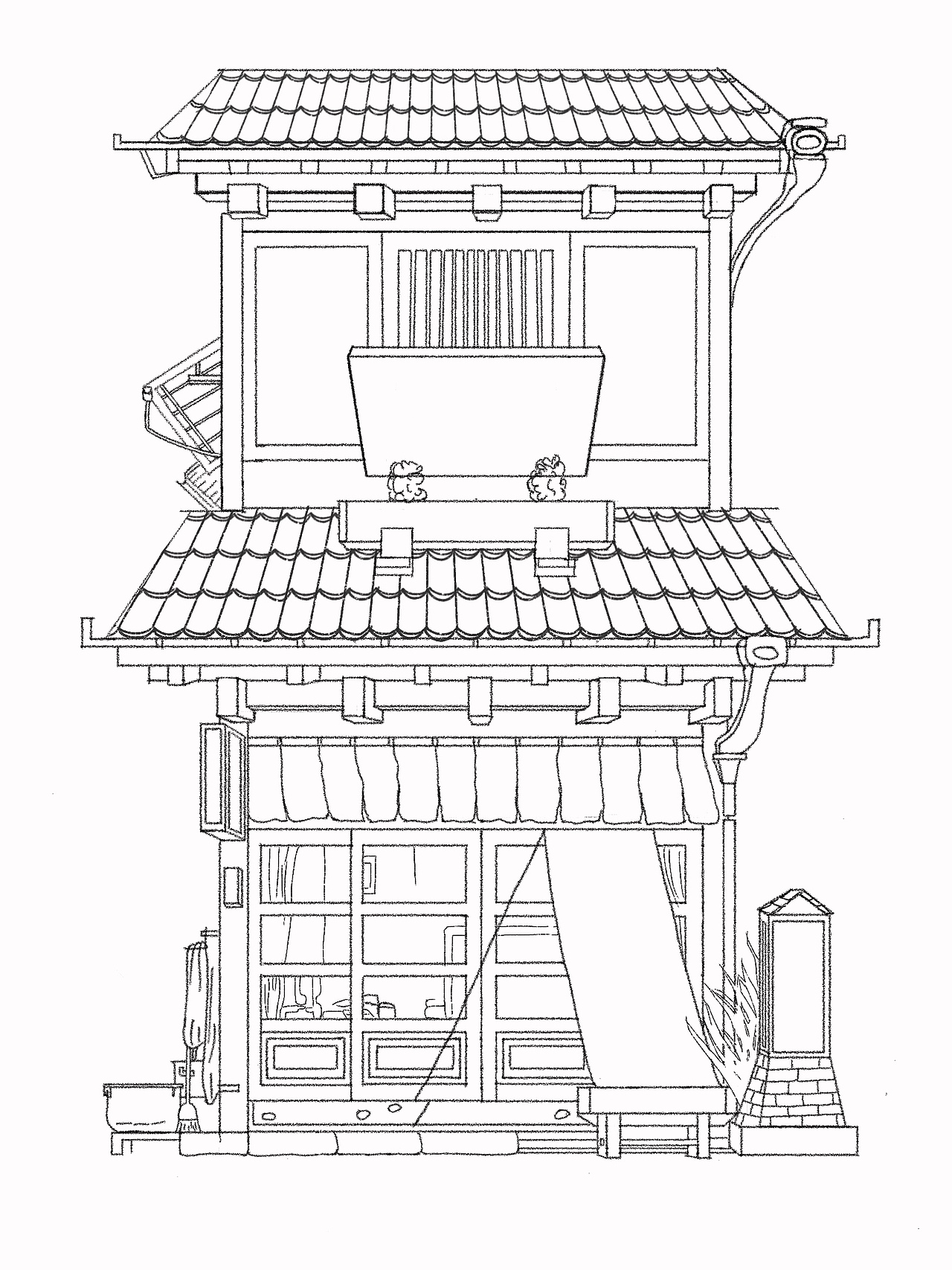 用Procreate画《东京老铺》封面（图ZMjU3NzQyMDA4） - 创作习作 - 站酷设计师瘦不由己原创素材 - 站酷ZCOOL