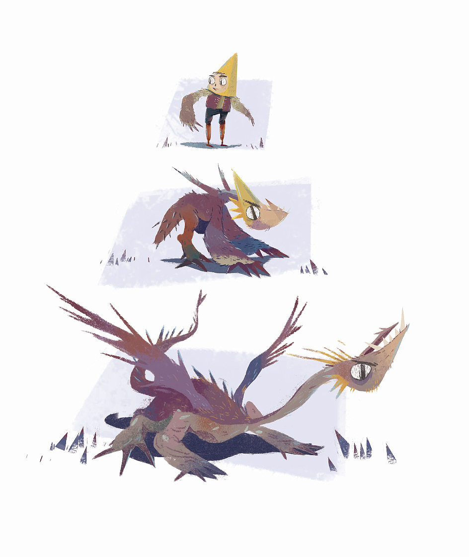 《她的他的它的耳朵》（图ZODUwOTE2OTI=） - 艺术插画 - 站酷设计师中鸟ZhongNiao原创素材 - 站酷ZCOOL