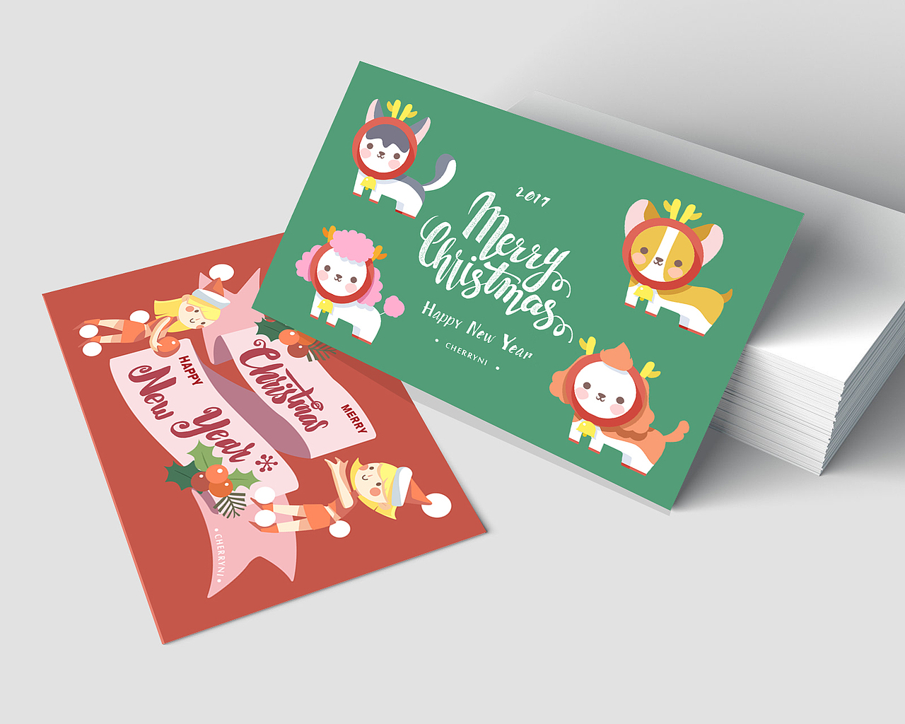 2017圣诞节小惊喜（图ZOTgyOTQ3ODQ=） - 商业插画 - 站酷设计师倪小婷Cherryni原创素材 - 站酷ZCOOL