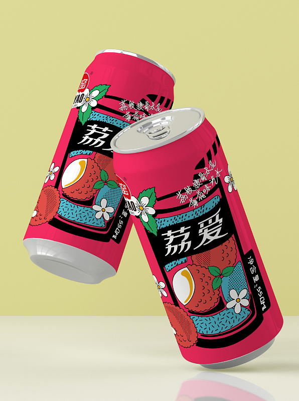 荔枝汽水包装设计|平面|包装|露露路亚_原创作品-站酷zcool