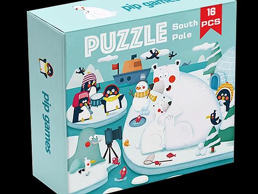 从事的幼儿儿插拼图彩盒！