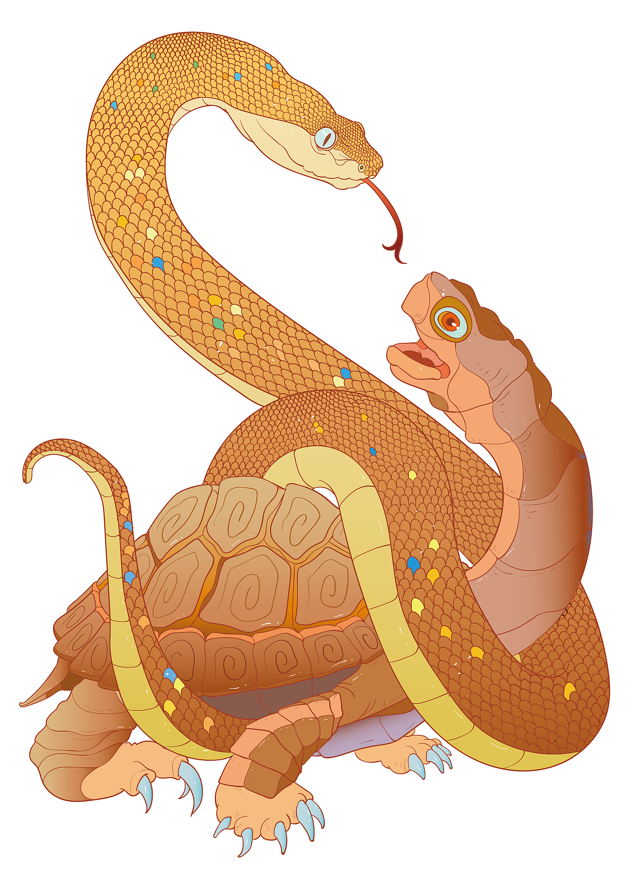 五神青龙白虎朱雀玄武麒麟