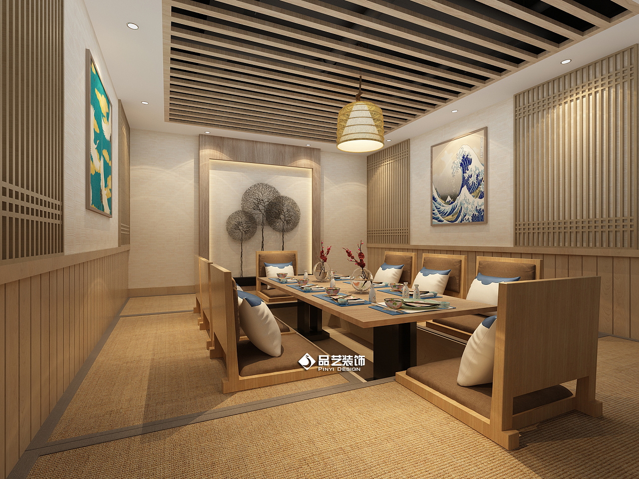 800㎡创意十足的日本餐厅 | Sergey Makhno Architects-建e网设计案例