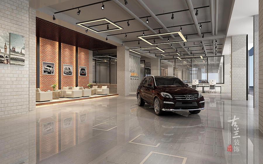和越汽车4s店成都展厅装修丨成都展厅设计