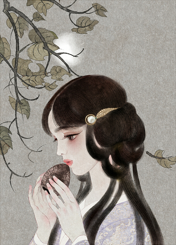 词牌美人（图ZMTAyNTIwMTUy） - 艺术插画 - 站酷设计师尧立原创素材 - 站酷ZCOOL