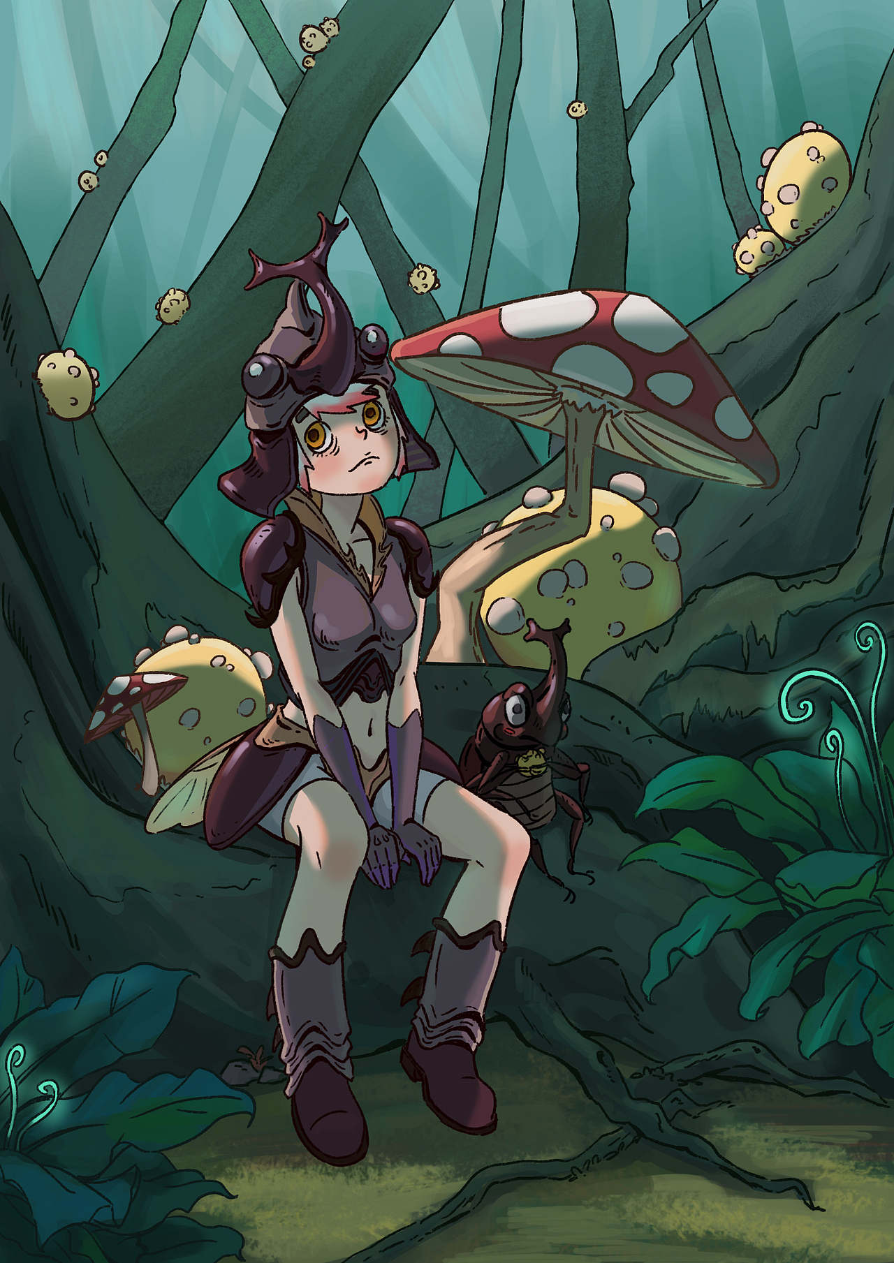 独角仙少女