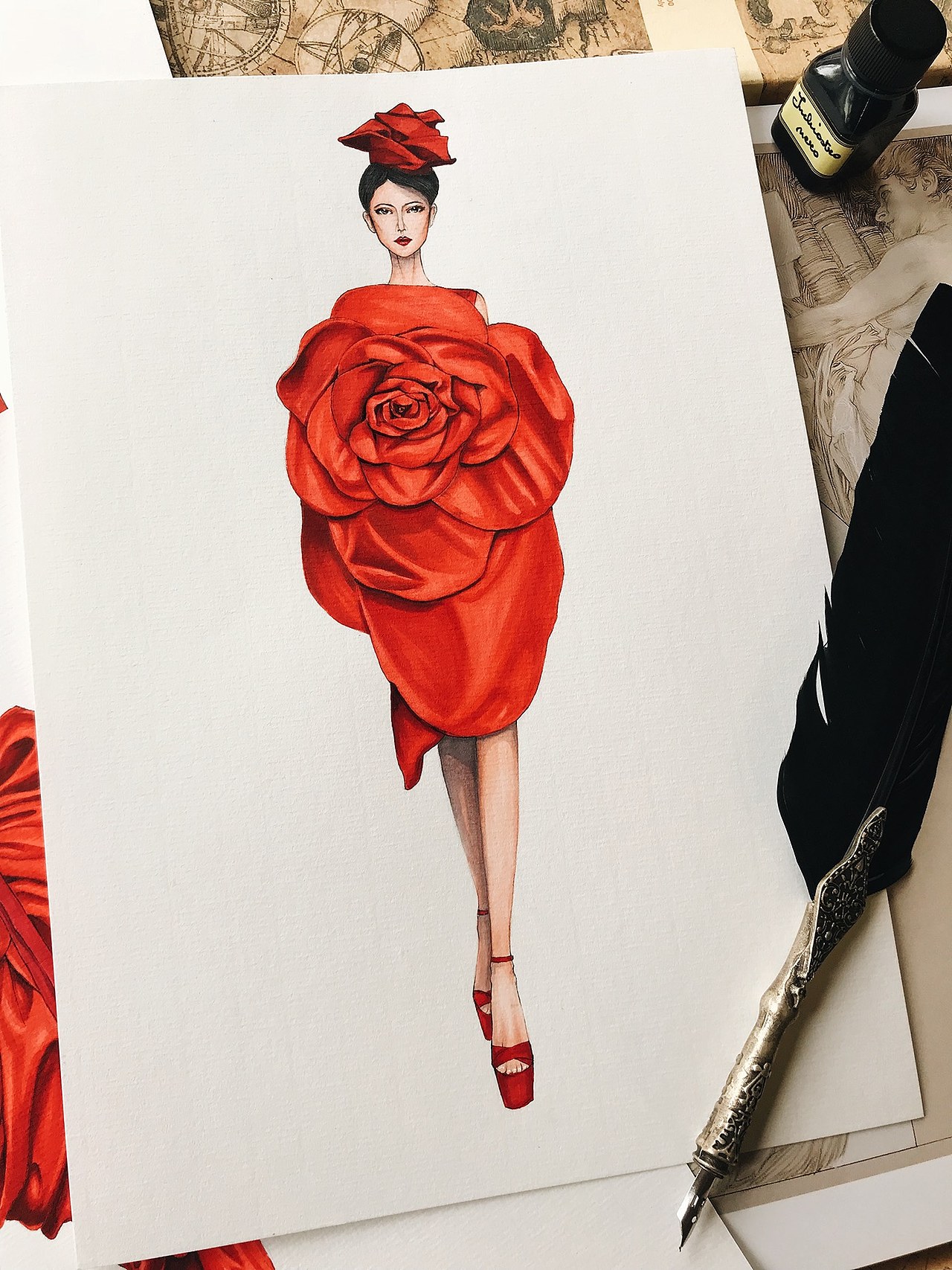 Sketch for The Muse 2 by Do Manh Cuong（图ZMTI2MTg1MTcy） - 商业插画 - 站酷设计师清茶煮酒酒原创素材 - 站酷ZCOOL