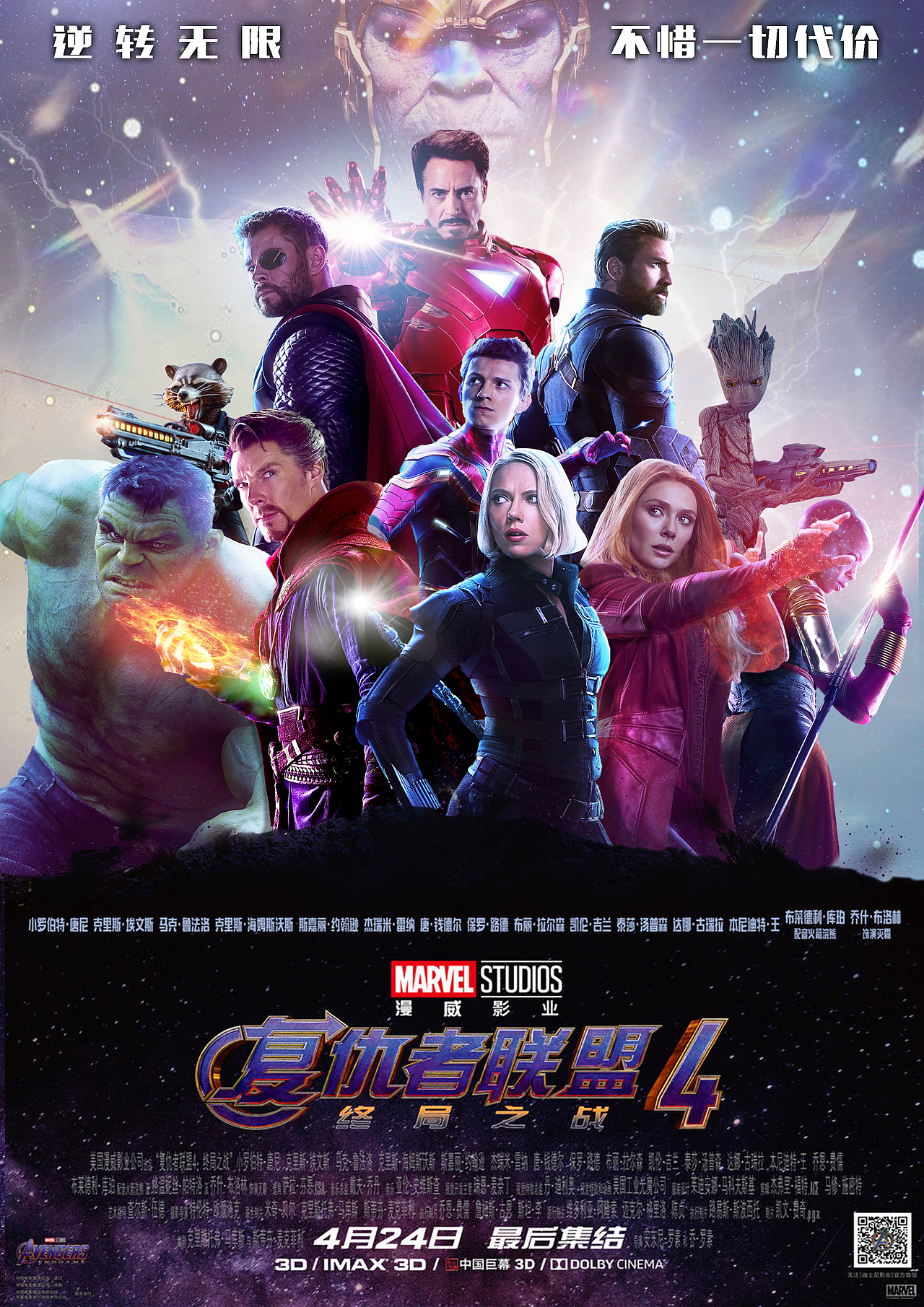 复仇者联盟4终局之战合成海报
