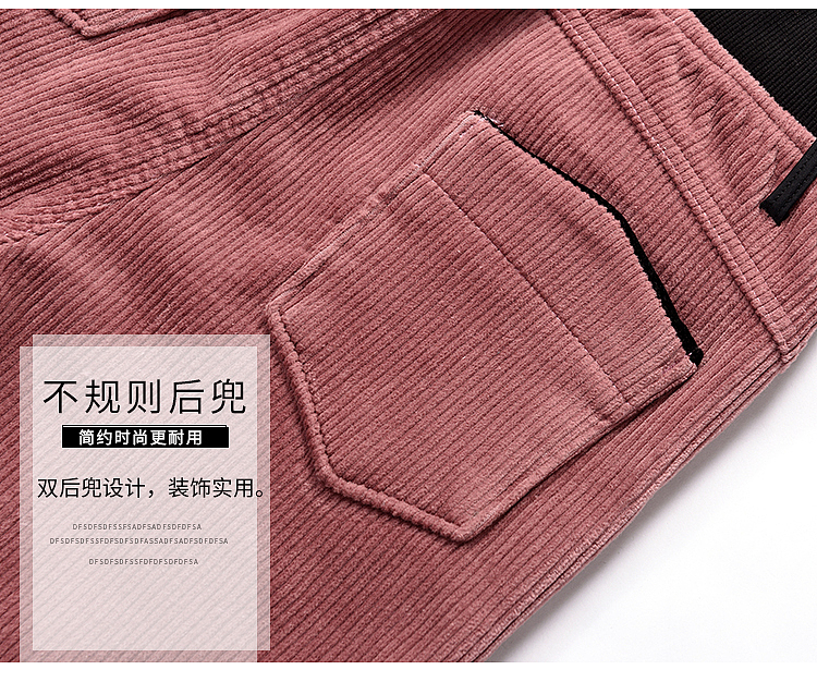 淘宝女装灯芯绒女裤详情页