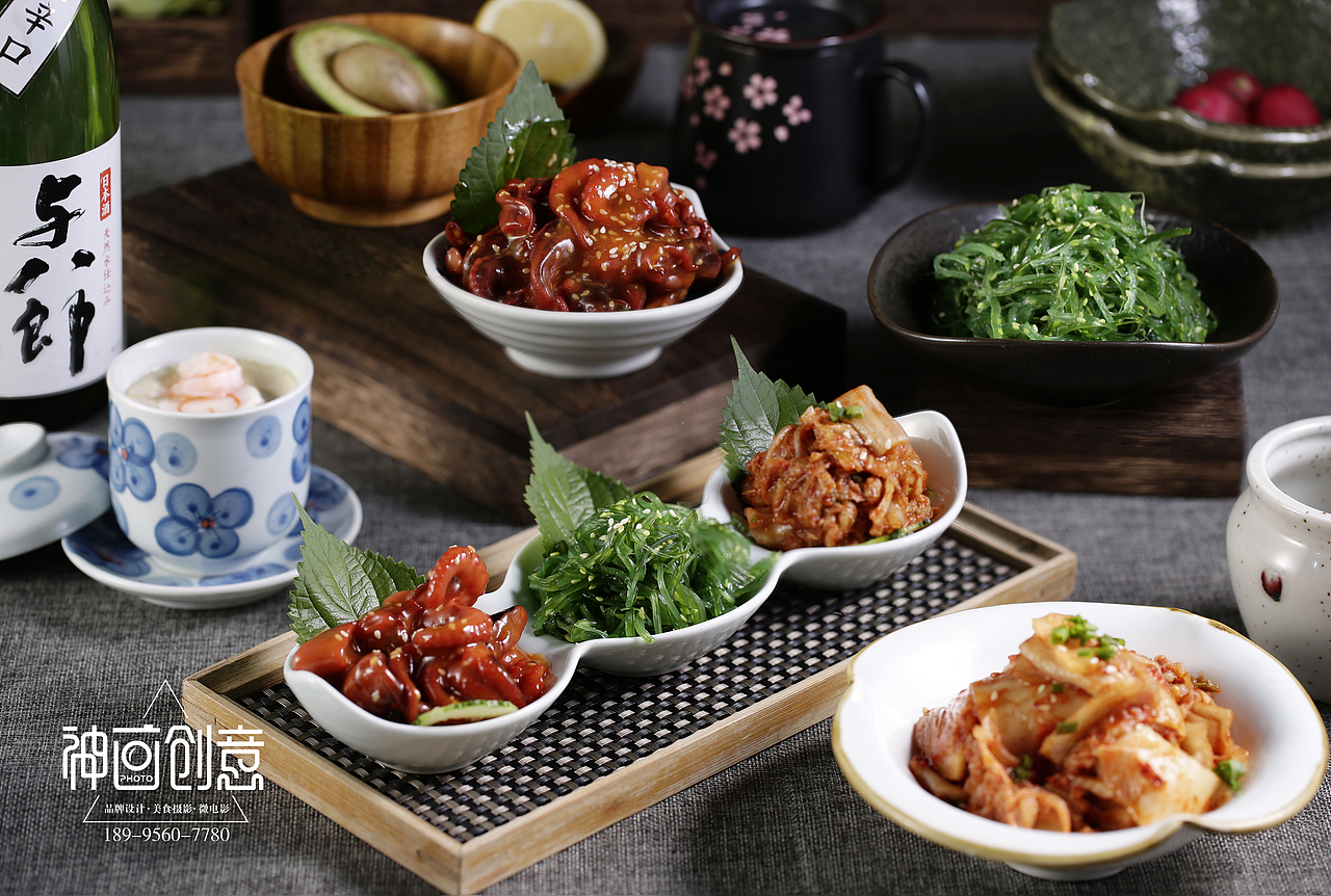 为武汉日式料理店《仓侨家》拍摄的美食