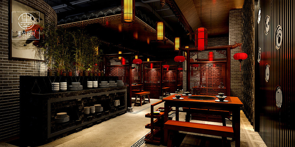 【炊二哥（诸暨店）】贵阳餐厅火锅店设计公司（图ZMTg5NjI1MjIw） - 家装设计 - 站酷设计师贵阳餐厅_设计原创素材 - 站酷ZCOOL