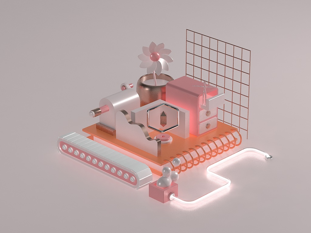 C4D—文具小店