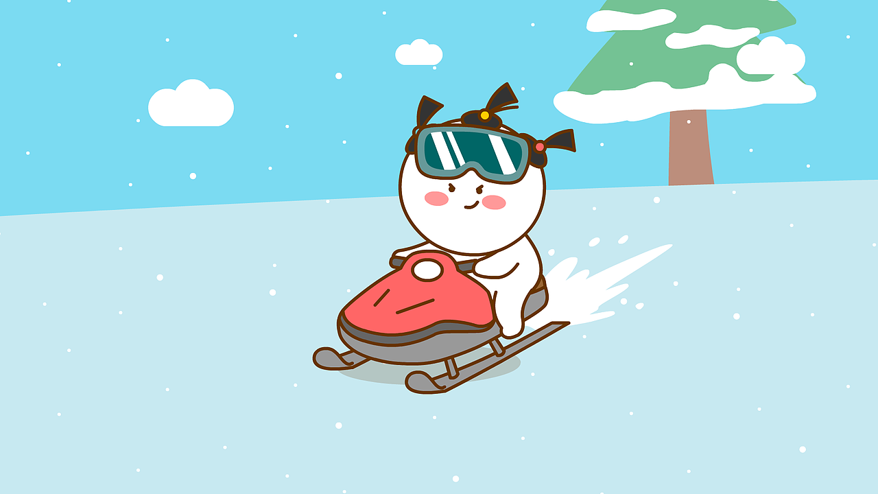 滑雪头像壁纸~二花&桃小仙