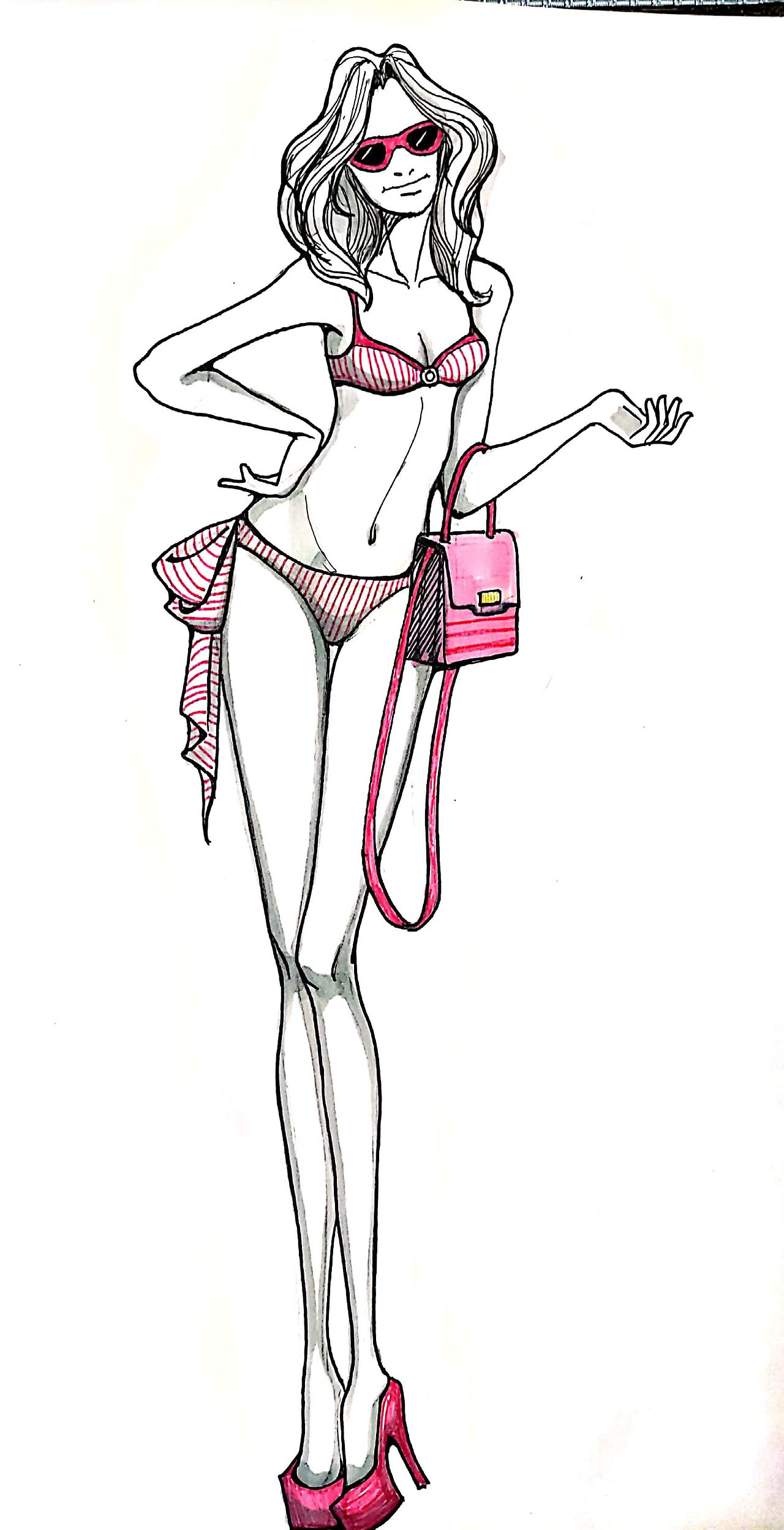 服装效果图线稿