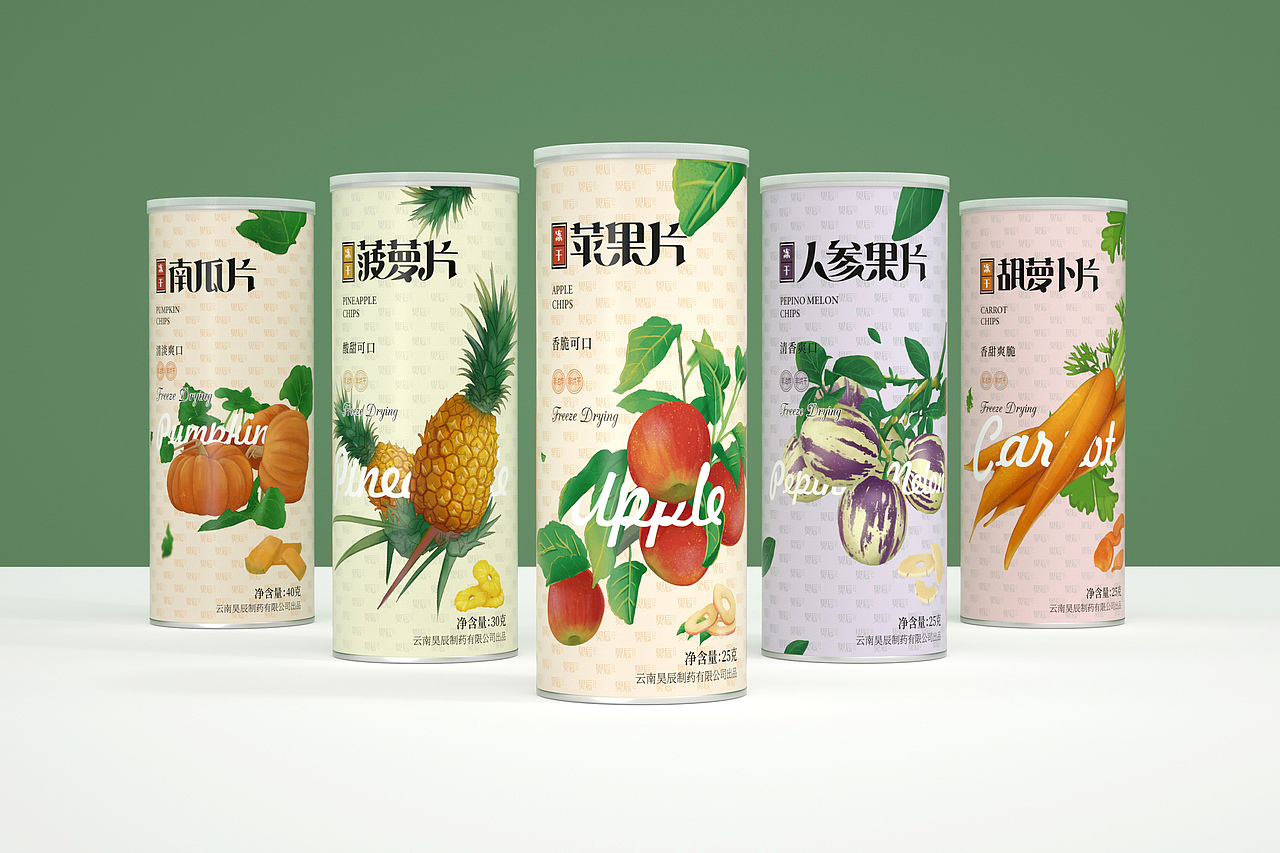 果蔬冻干食品包装设计