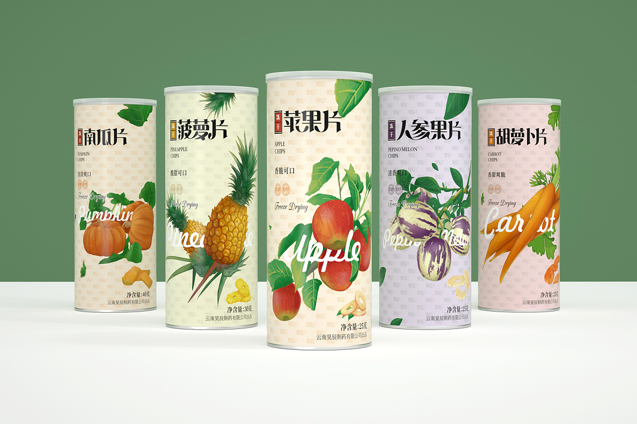 果蔬冻干食品包装设计