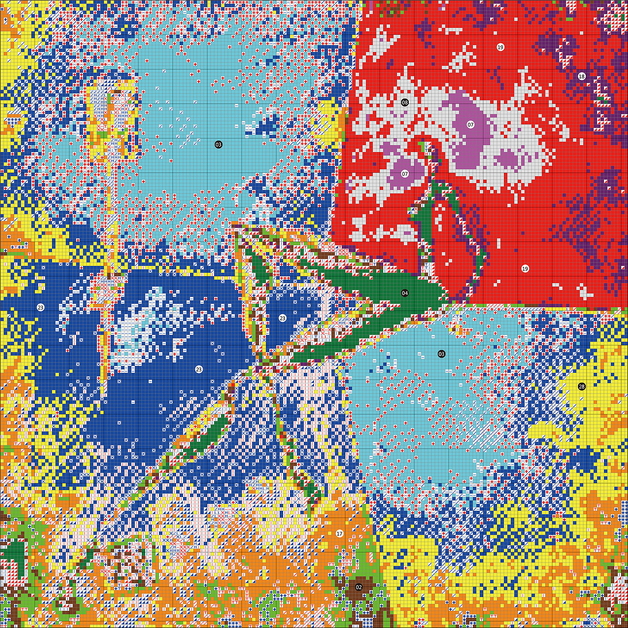 11CT-NCKP003-2-十字旗女郎-50x50cm-十字绣设计图纸（图ZMjMwMjgwMjQ4） - 其他手工艺 - 站酷设计师evenslee原创素材 - 站酷ZCOOL